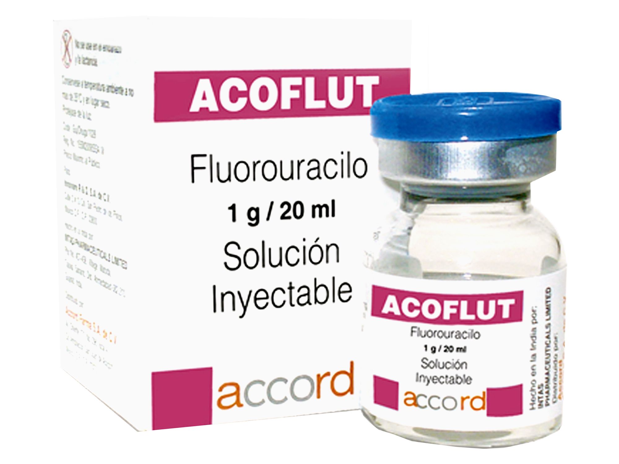 Acoflut, Fluorouracilo 250mg/5ml, inyectable