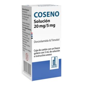 COSENO, Dorzolamida, Timolol, Solución 20mg/5mg, 5ml