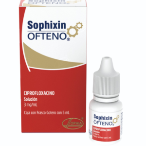 Sophixin Ofteno, Ciprofloxacino 3mg, 5ml