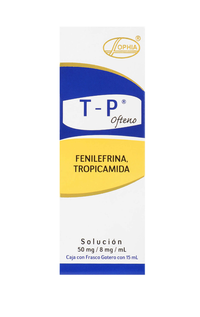 T-P Ofteno, Fenilefrina, Tropicamida 50mg/8mg 15ml