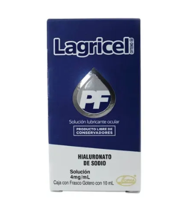 Lagricel PF, Hialurunato de Sodio, 4mg, 10ml