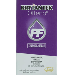 Krytantek Ofteno PF, Dorzolamida/Timolol/Brimonidina 20mg/5mg/2mg, 5ml