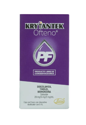 Krytantek Ofteno PF, Dorzolamida/Timolol/Brimonidina 20mg/5mg/2mg, 5ml