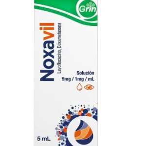 Noxavil, Levofloxacino/Dexametasona. 5mg/1mg, 5ml