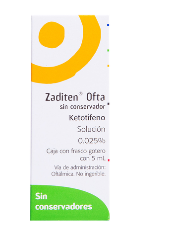 Zaditen Ofta, KetotIfeno 0.025%, 5ml