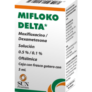 Mifloko Delta, Moxifloxacino/Dexametasona Solución 0.5/0.1%, 5ml