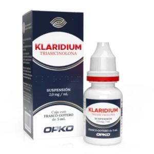 Klaridium, Triamcinolona, suspensión 2.0mg/ml. 5ml