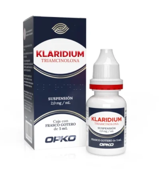 Klaridium, Triamcinolona, suspensión 2.0mg/ml. 5ml