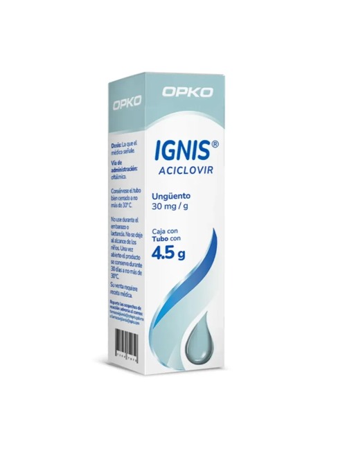 Ignis, Aciclovir Ung. 30mg/g. Tubo con 4.5g
