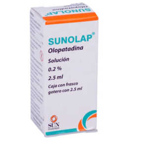Sunolap, Olopatadina Solución 0.2%, 2.5ml