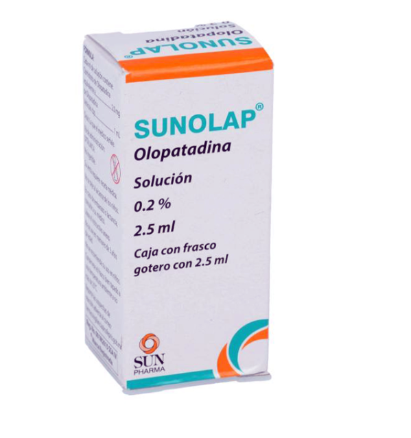 Sunolap, Olopatadina Solución 0.2%, 2.5ml