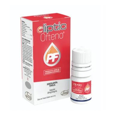 Eliptic PF, Dorzolamida/Timolol 20mg/5mg. 5ml