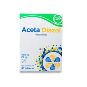 Aceta Diazol, Acetazolamida 250mg, 30 tabletas