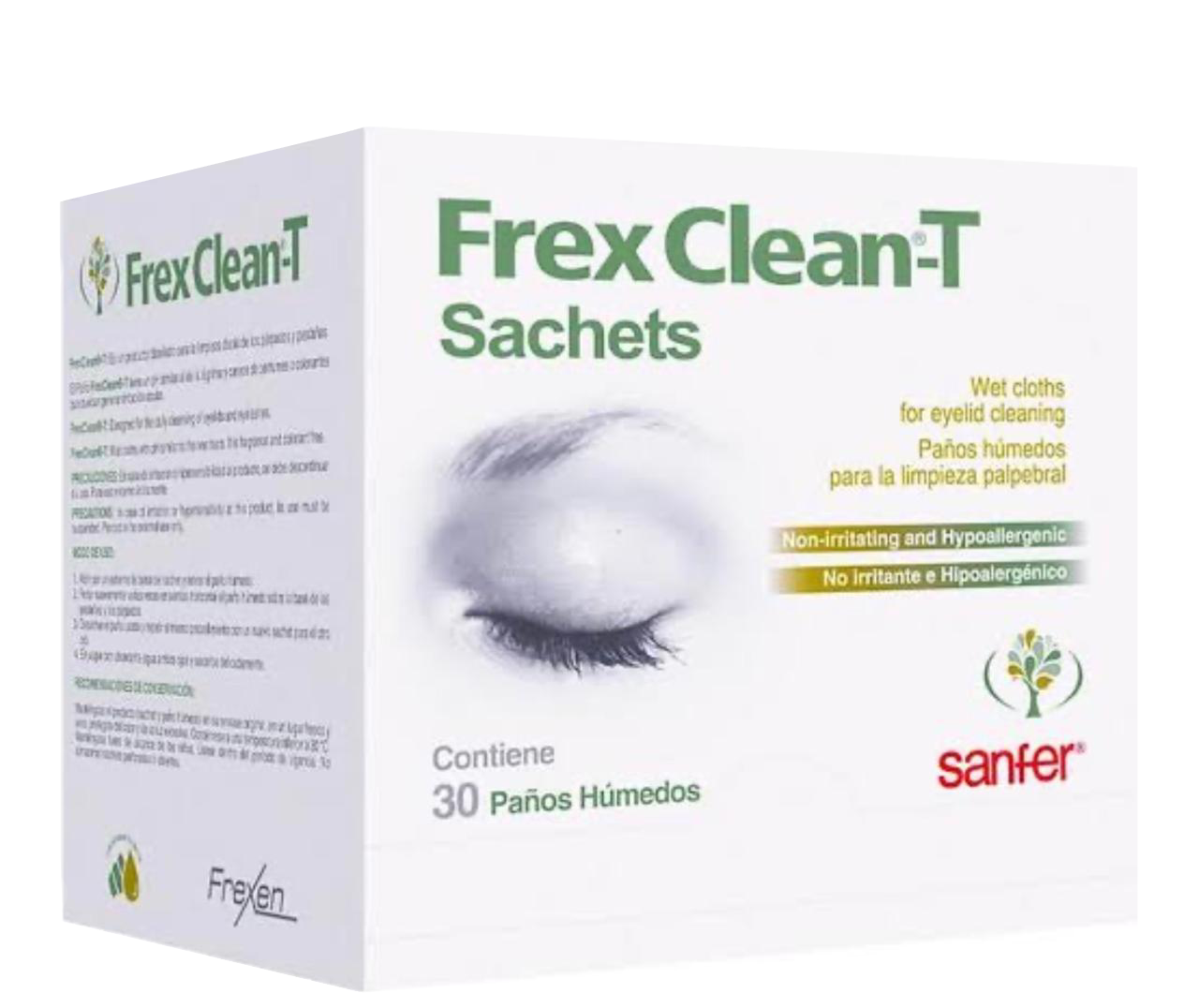 Frex Clean-T, Sachet. Caja con 30 Toallitas húmedas
