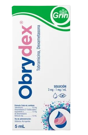 Obrydex, Tobramicina/Dexametasona 3mg,1mg, 5ml